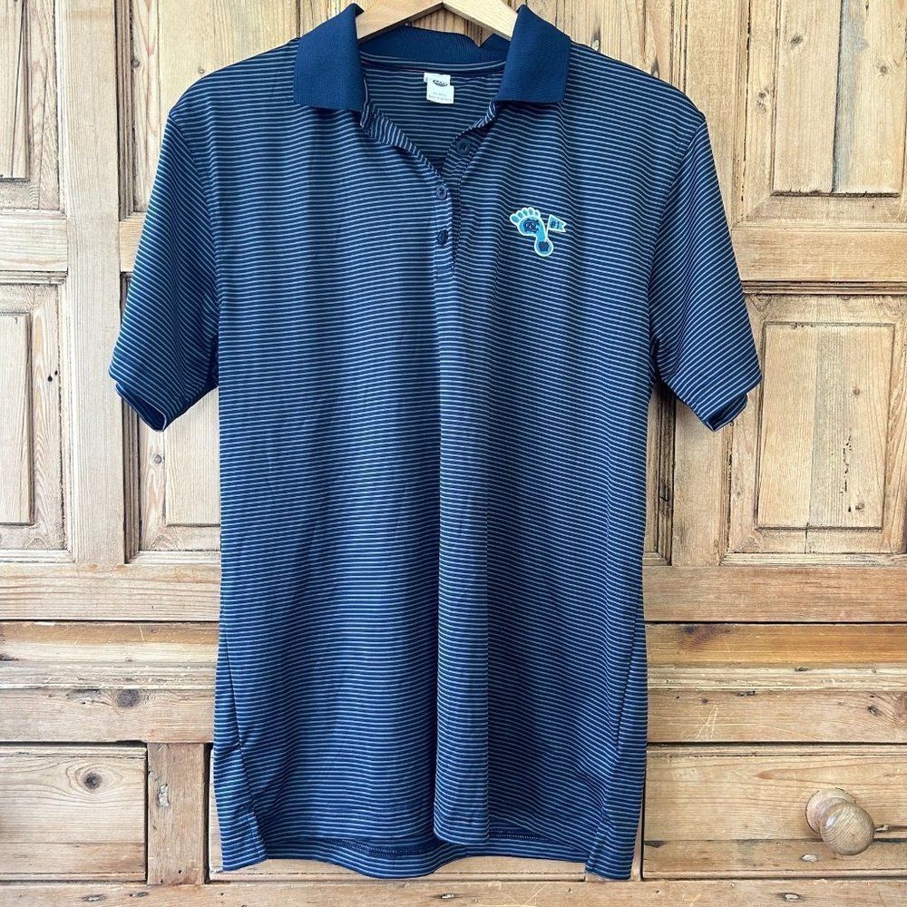 BAW Ladies Womens Size Medium Blue Gray UNC Polo‎ Shirt North Carolina Tar Heels